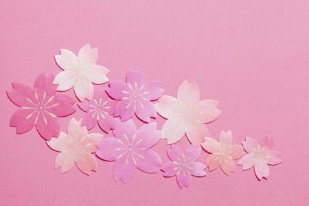 Cherry Blossom Japanese paper texturesの写真素材
