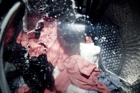 Rotating drum of water-saving washing machineの写真素材