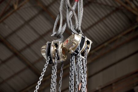 Chain block in the factoryの写真素材