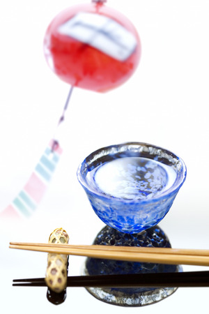 Chopsticks and cupsの写真素材