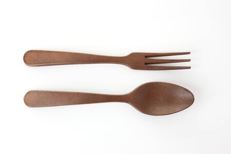 Wooden spoon and fork