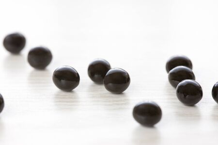 Black garlic supplementsの写真素材