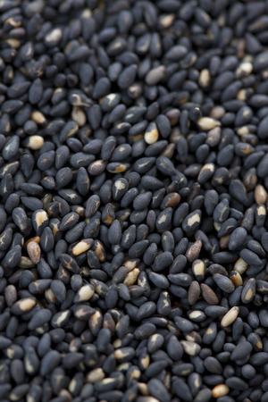 Black sesame seedsの写真素材