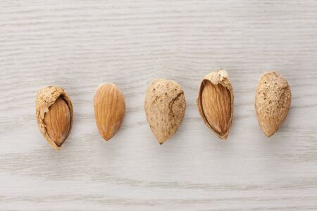 Shelled almondsの写真素材