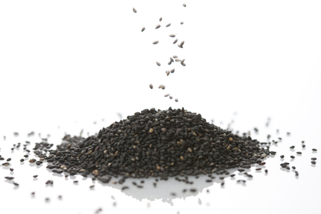 Black sesame seedsの写真素材