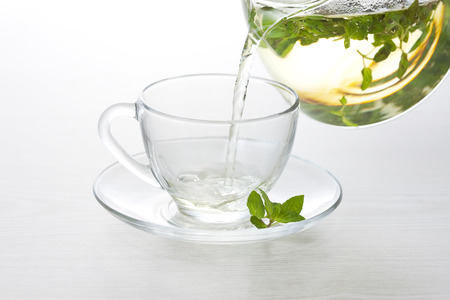 Peppermint herbal teaの写真素材