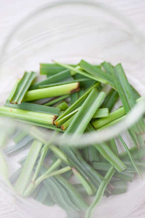 Herbal tea with lemon grassの写真素材