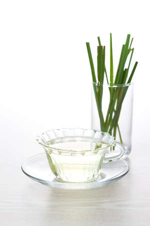Herbal tea with lemon grassの写真素材