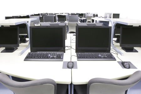 Computer roomsの写真素材
