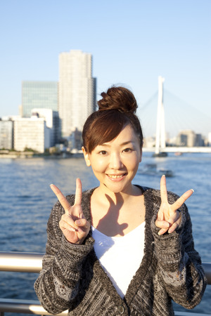 Women who commemorative shootingの写真素材