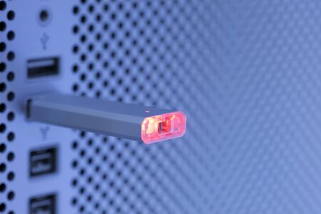 USB memory in the copy