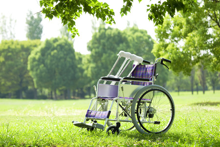 Crutches and wheelchairsの写真素材