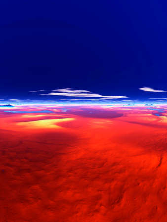 The universe and the desertの写真素材