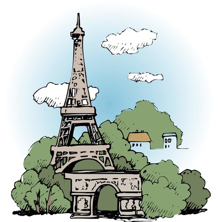 Eiffel Towerの写真素材