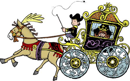 Horse-drawn carriageの写真素材