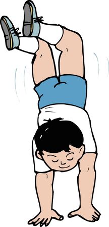 Handstandの写真素材