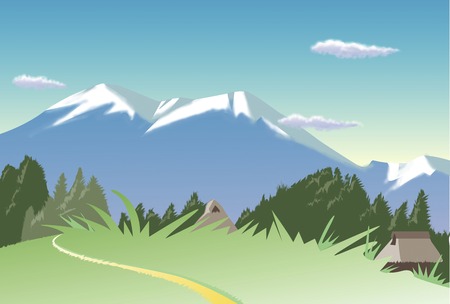 Summer Mountainの写真素材