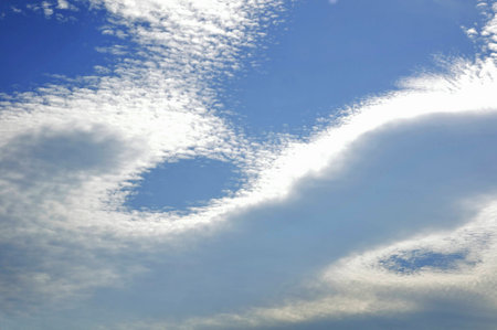 Early autumn of Morioka-autumn skyの写真素材