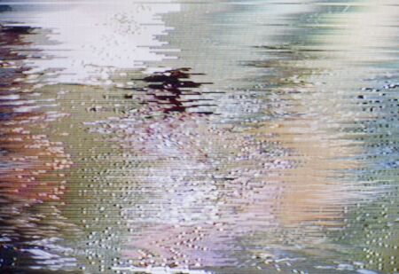 Woman dancing in Jaminku been TV screenの写真素材