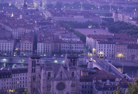 From Fourviere square city of Lyon.の写真素材