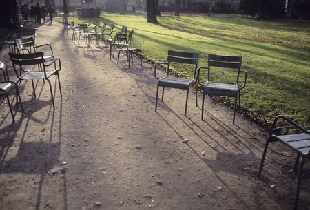 Chair of the parkの写真素材