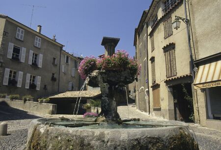 Saint-Paul-de-Vence fountainの写真素材