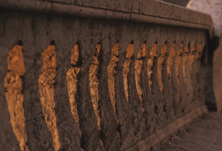 Balustrade to receive the morning sun