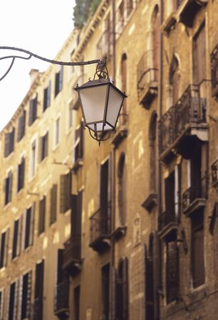 Apartment streetlightの写真素材