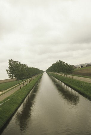 Waterways and treesの写真素材