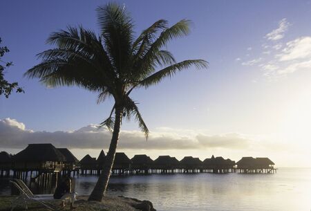 The sun and the water cottageの写真素材