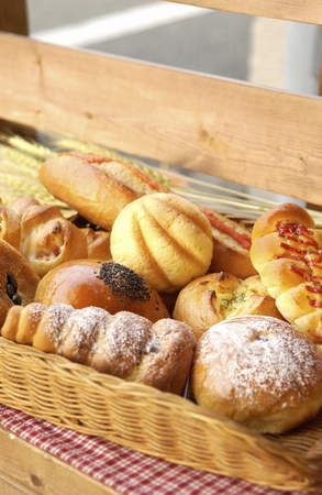A variety of bread
