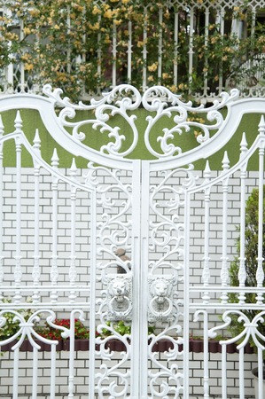 White gateの写真素材