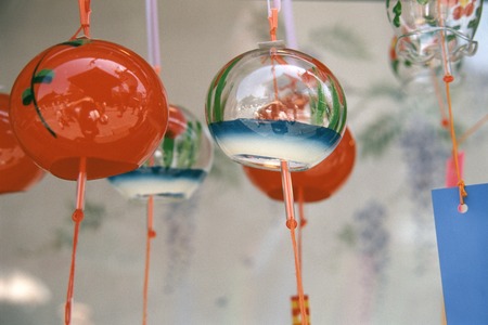 Wind chimesの写真素材
