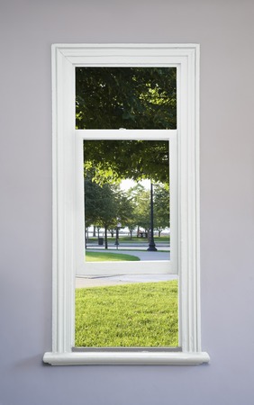 Milton Lee Park from white window