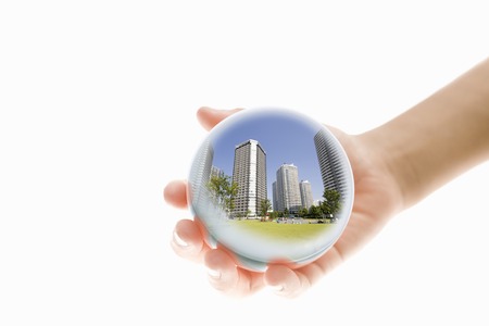 World in handsの写真素材