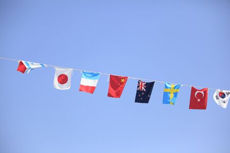 Country flags typeの写真素材