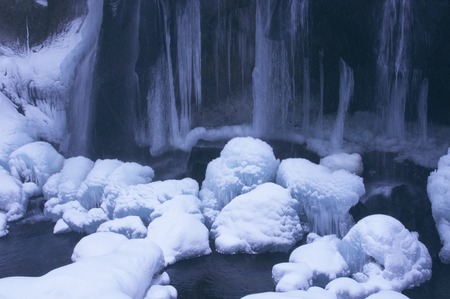 Waterfall of iceの写真素材