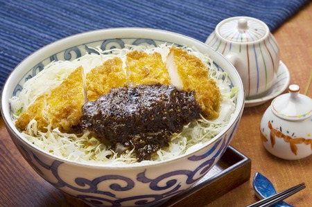 Miso katsu bowlの写真素材