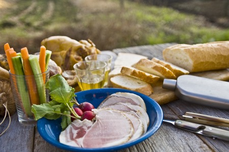 Homemade hamの写真素材