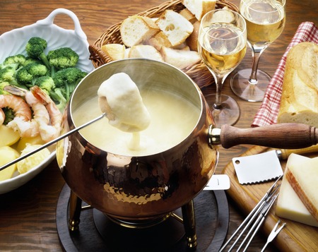 Cheese fondueの写真素材