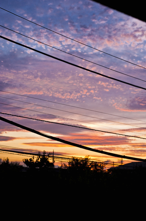 At duskの写真素材