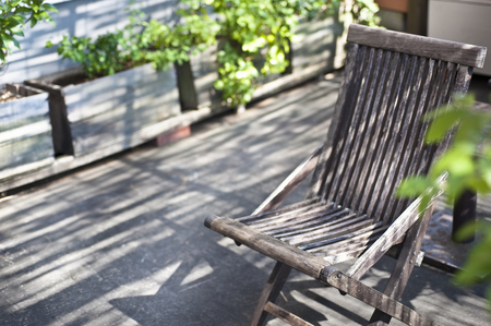 Deck chairの写真素材