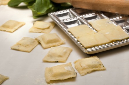 Homemade ravioliの写真素材
