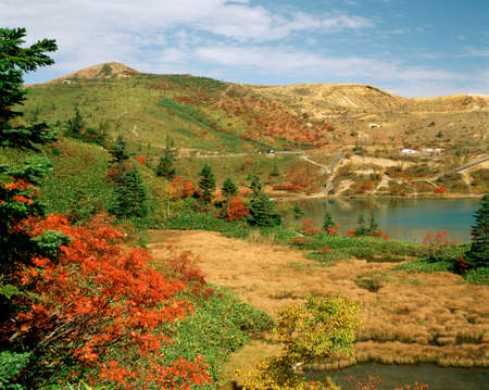 Shirane Kusatsu and Yumiikeの写真素材