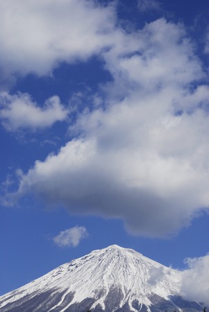 Mt. Fuji in winterの写真素材