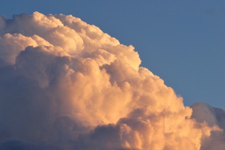 Towering cloud in summerの写真素材
