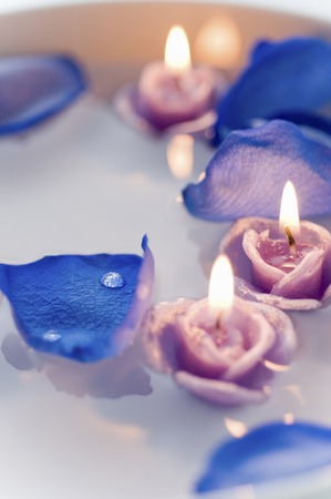 Floating candlesの写真素材