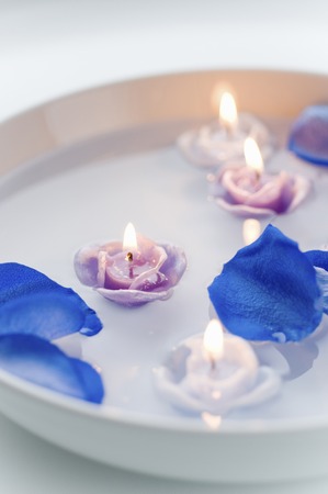 Floating candlesの写真素材
