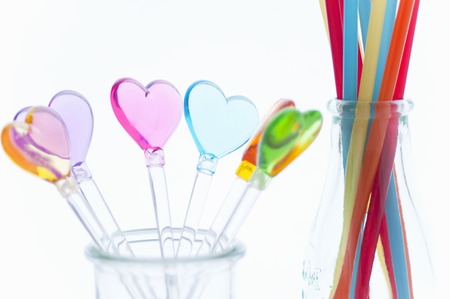 Colorful tablewareの写真素材