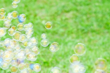 SOAP bubblesの写真素材